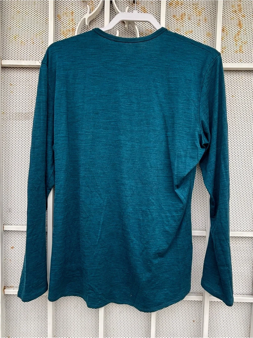 Seg'ments women ’s XL 100% merino wool long sleeve scoop neck pullover teal